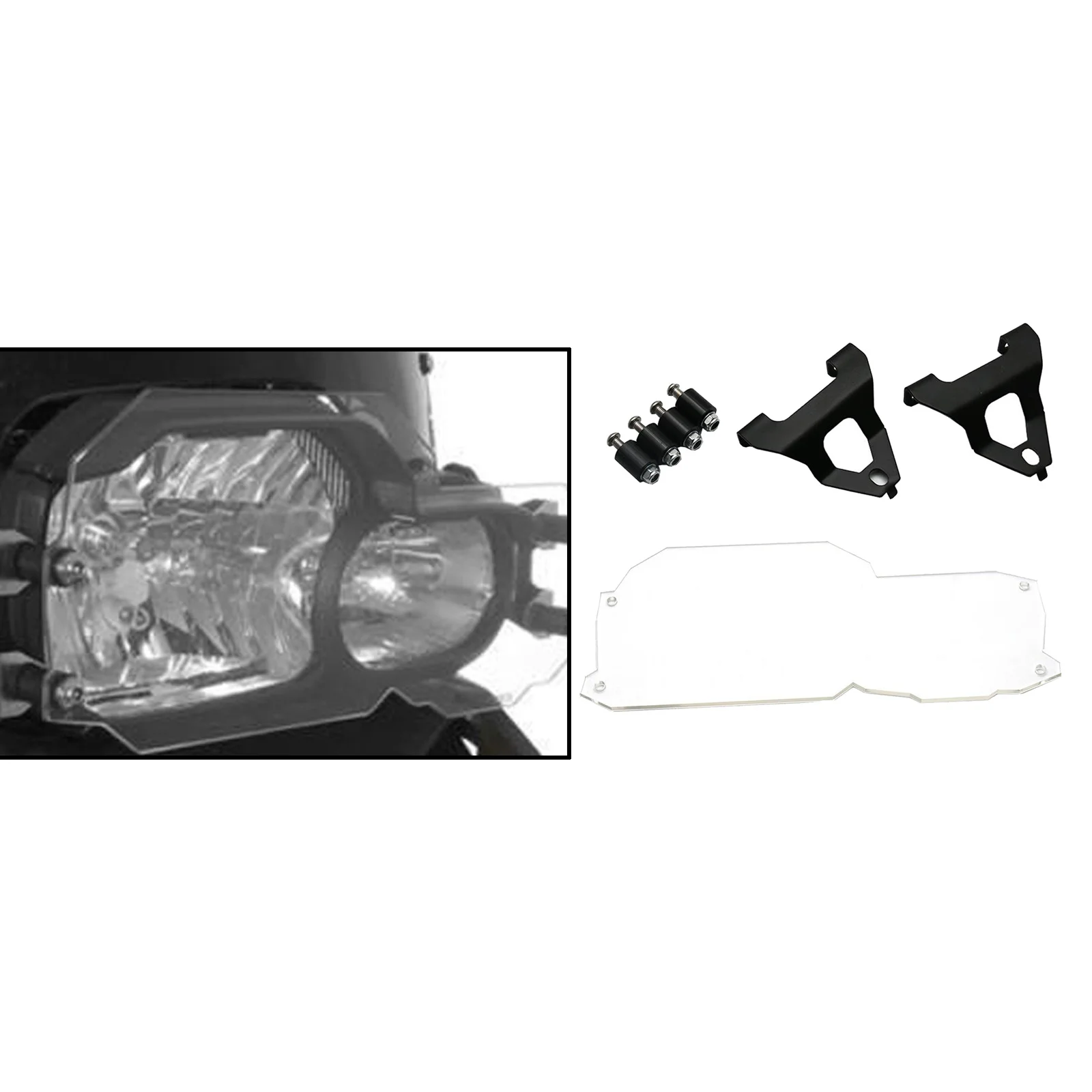 Clear Headlight Lamp Protector Mesh Guard Head Light Cover Protection Grill for BMW F650GS F700GS F800GS 2008-