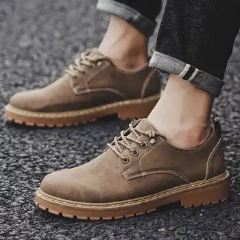 

2019 autumn new tooling boots wild men's Martin boots tide boots big shoes British wind casual men's shoes