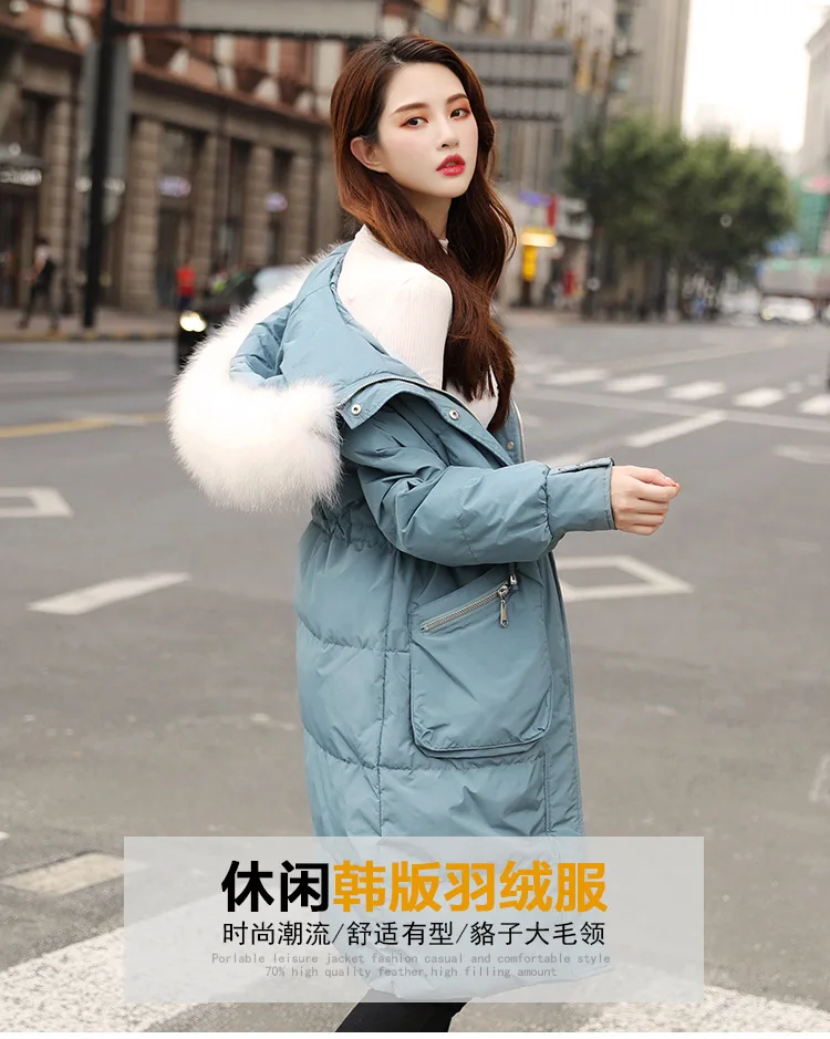 Medium and Long Winter 2009 New Warming and Thickening Fashion Female Garment Korean Version Loose and Slim Outerwear