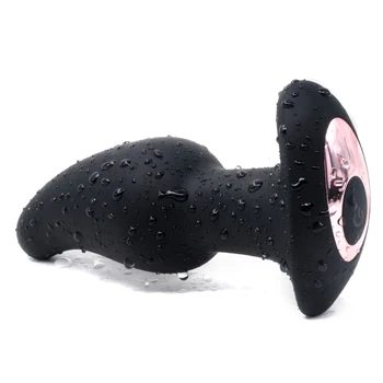 Curved Rimming Plug with Remote Control Outdoor Anal Sex Toys Vibrator Prostate Beads Massage Silicone Butt Plug For Masturbator 3