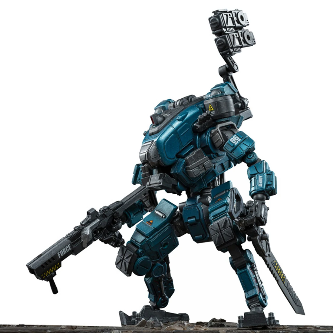 1:24 DIY съемная модель Mecha Солдат модель Строительная игрушка с высокой степенью снижения-Марс цианин