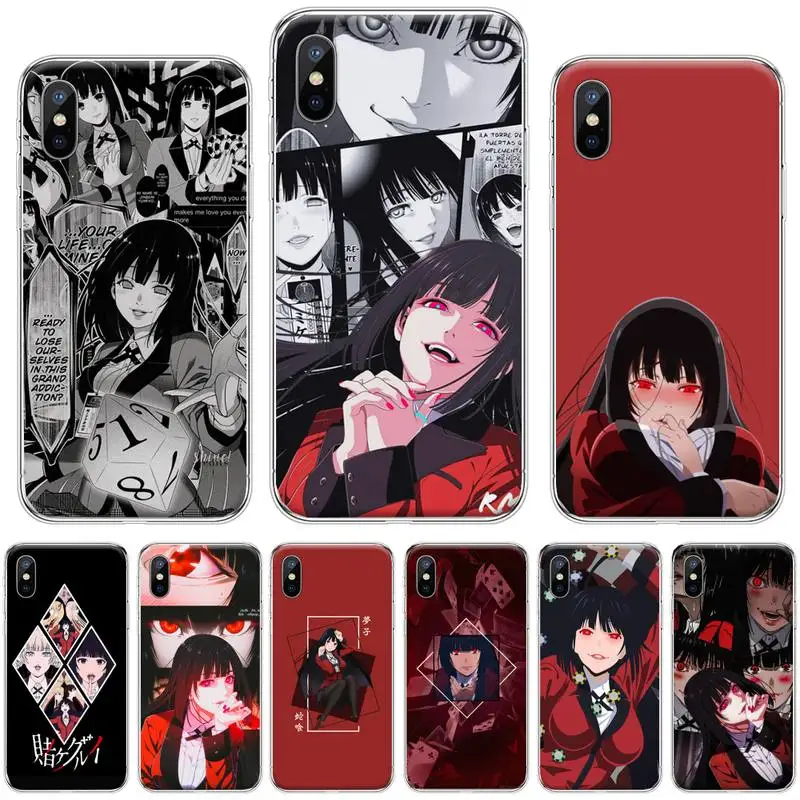 Crazy Excitement манга Kakegurui чехол для телефона iphone 12 5 5s 5c se 6 6s 7 8 plus x xs xr 11 pro max | Мобильные
