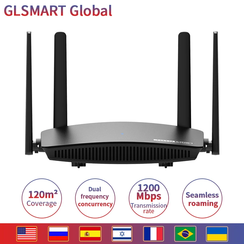 TOTOLINK A720R AC1200 WI FI маршрутизатор полный Gigabit Порты и разъёмы 2 4 ГГц/Wi Fi 5 ГГц Wi