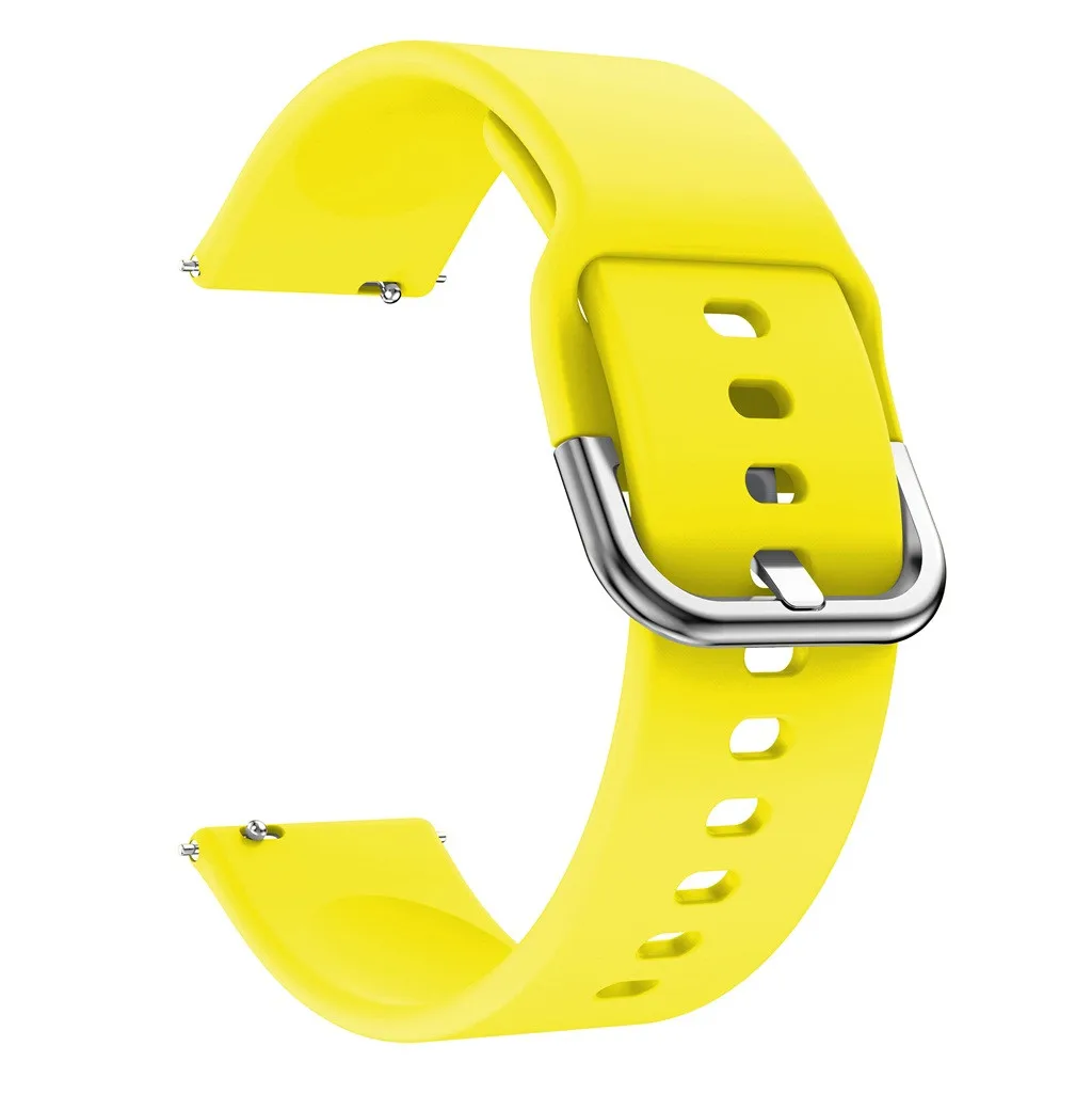 Спортивные наручные часы с ремешком-браслетом ремешок силиконовый замена для ремешка часов для Xiaomi Huami Amazfit Bip Молодежные часы - Цвет: Цвет: желтый