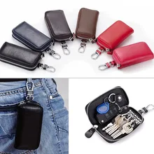Мужской женский автомобильный держатель для ключей, кошельки из коровьей кожи, ключница, чехол на молнии для карт, органайзер для ключей, сумка для денег, PR распродажа