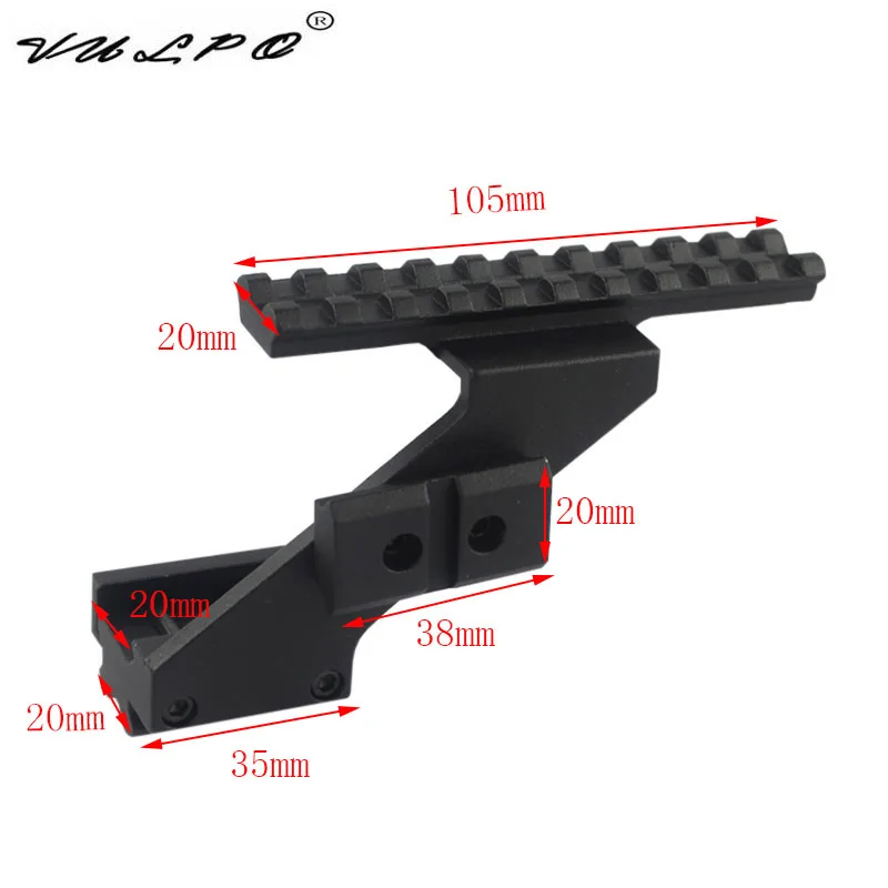 VULPO тактический пистолет прицел крепление лазерный фонарик рейку для Glock