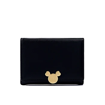 

2020 new release wallet women short fashion three-fold student wallets Korean version simple multi-card girl buckle coin purse