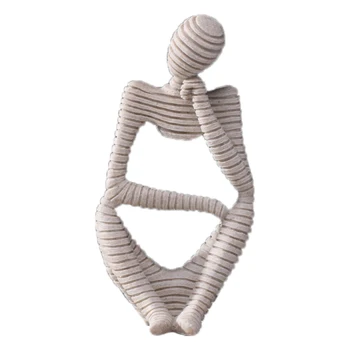 

Abstract Character Decoration North European Creative Home Ornament Drawing Room Office Sandstone Decor Gift Statue Sculpture,Th