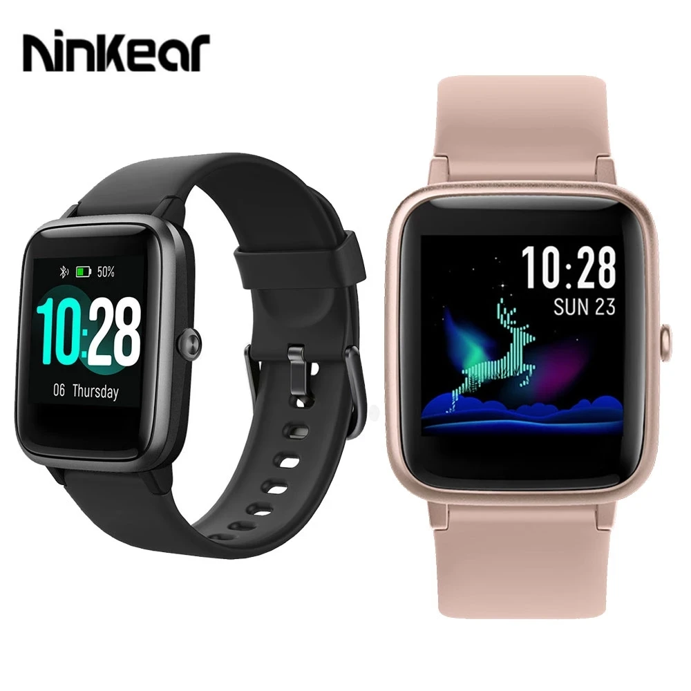 Ninkear ID205L Smart Watch 1.3 Inch 2.5D Dial IP68 Waterproof  Music/Phone/Heart Rate Monitoring Standby for 45 Days Smart Watch