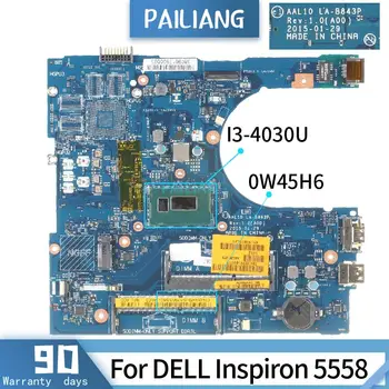 Pailiang Laptop Motherboard For Dell Inspiron 5558 Mainboard La B843p 0w45h6 Core Sr1en I3 4030u Tested Ddr3 Leather Bag