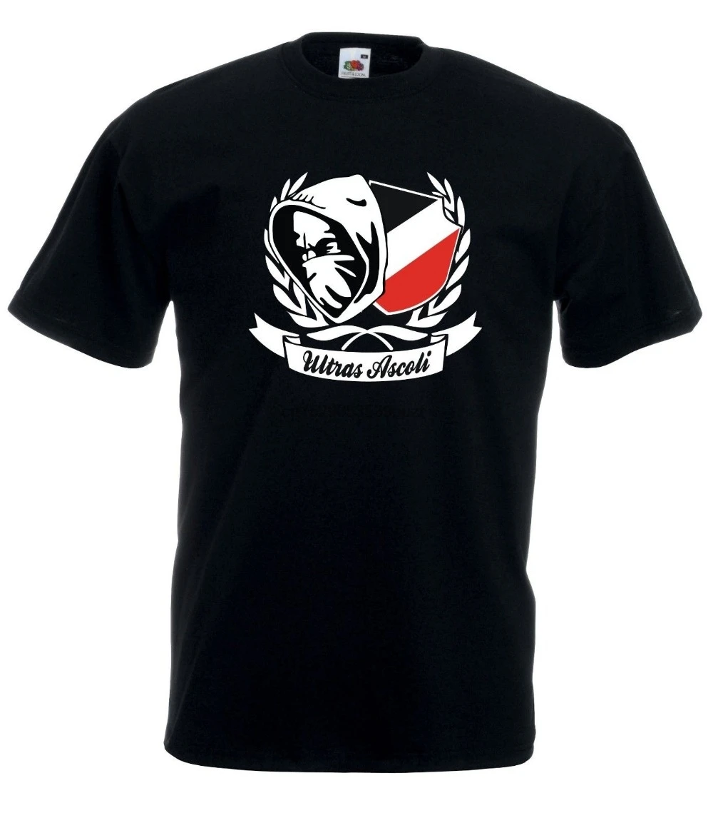 New High Quality Tee Shirt T-shirt Maglietta Ultras Ascoli Terrace Crew Summer Cotton | Мужская одежда