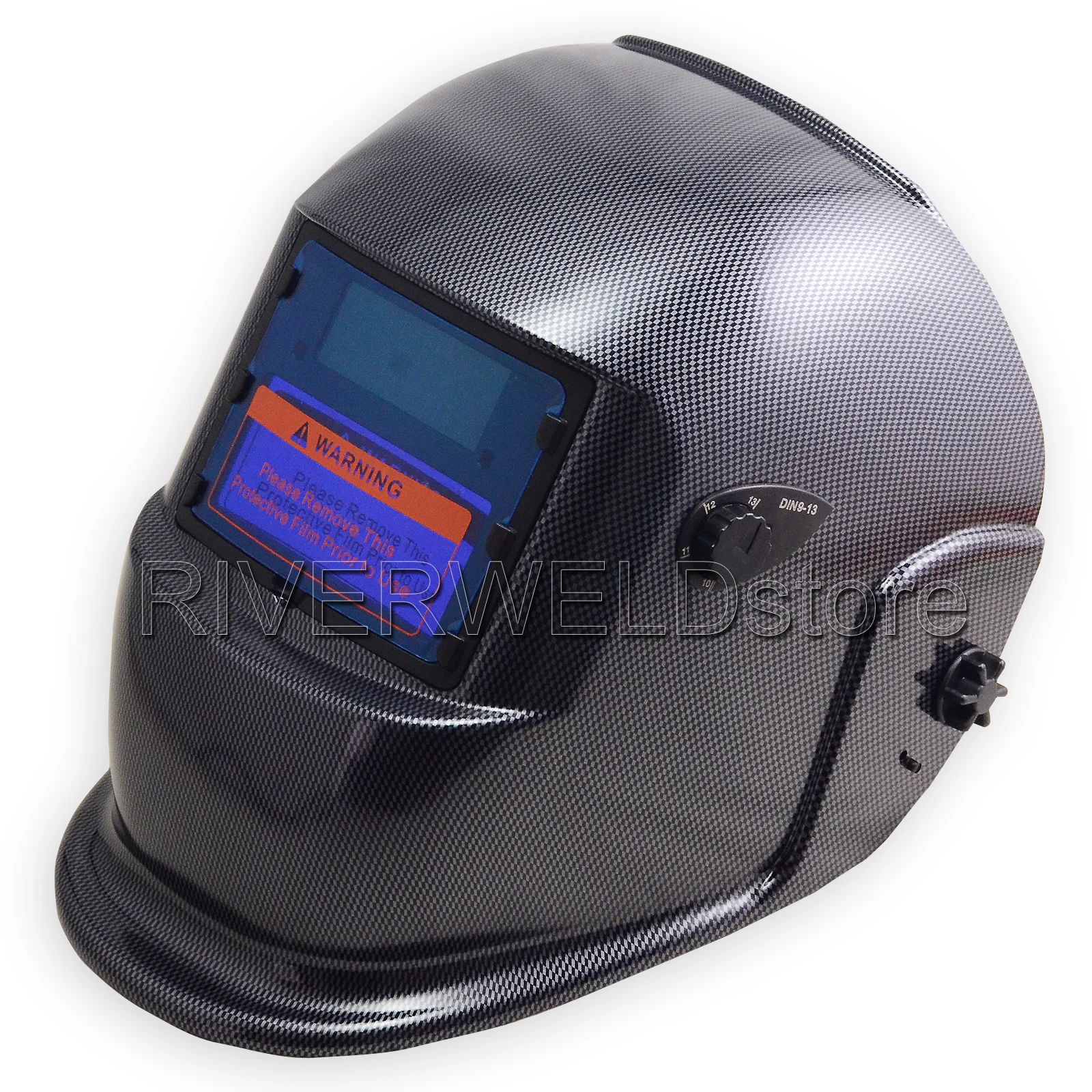 AUTO DARKEN WELDING GRINDING HELMET carbon fiber s777a Welding