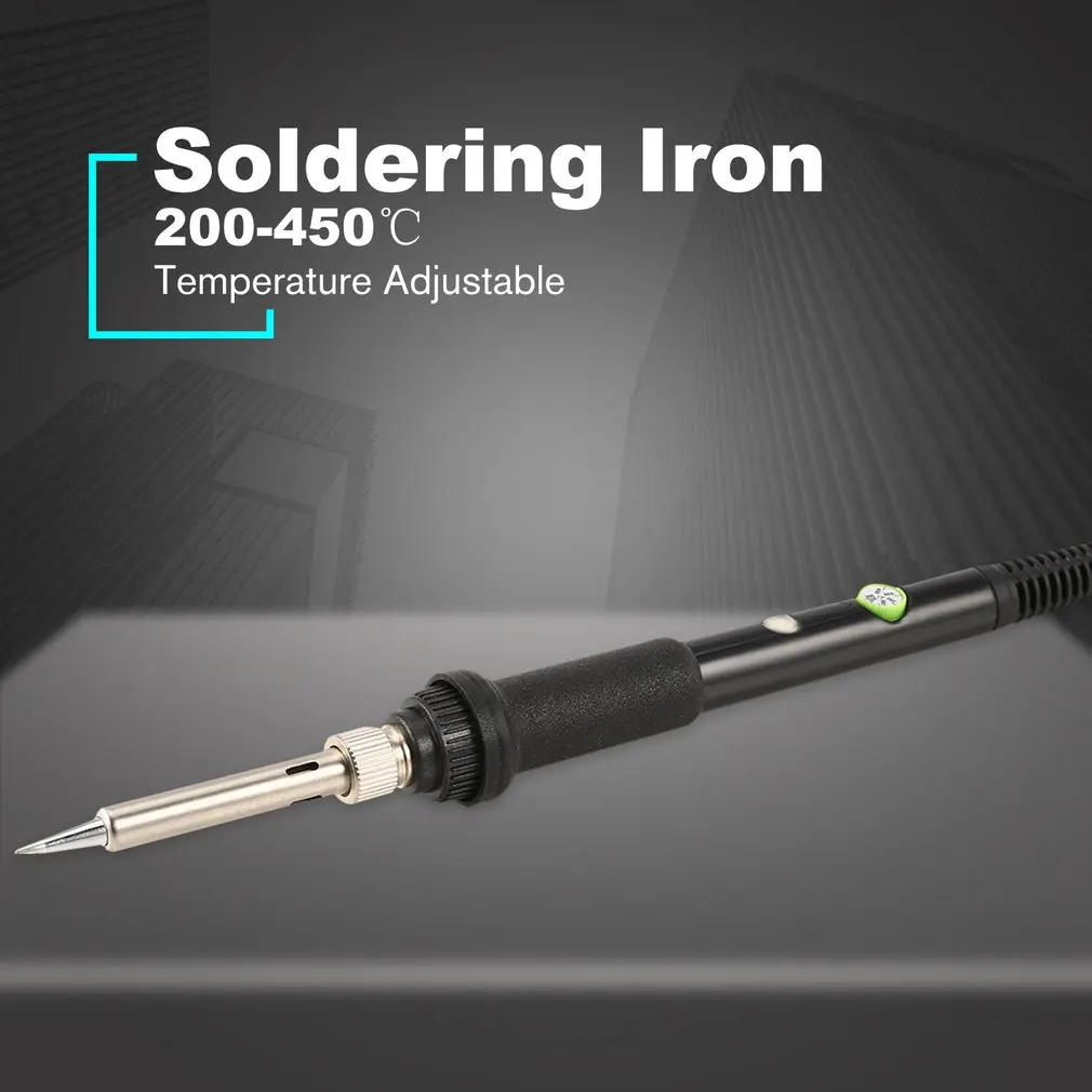 60 Вт электронный паяльник пистолет сварочный инструмент температурный Регулируемый ремонтный инструмент паяльник светодиодный индикатор