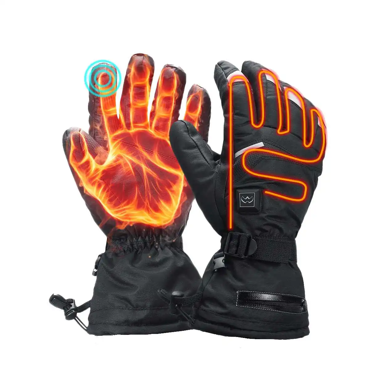 

Motorcycle Gloves Waterproof Thermal Heated Gloves Touch Screen Racing Riding Skiing Sonwboarding Gloves Cold Winter Hand Warmer