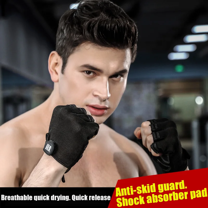 Half Finger Cycling Gloves For Man Women Breathable Anti-slip MTB Bike Bicycle Gloves Summer Gym Sport Training