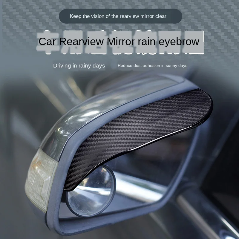 

1Pair PVC Car Rear View Mirror Sticker Rain Eyebrow Auto Side Mirror Rain Board Shield Sunshade Snow Guard Protector Cover