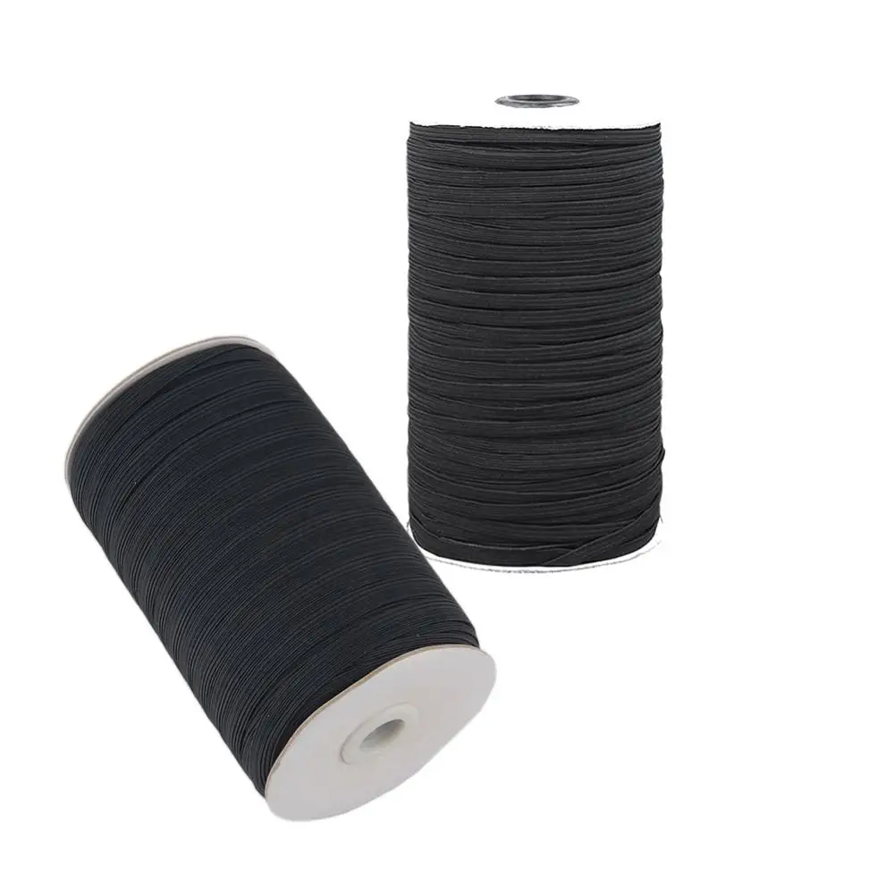 Sewing Elastic Band 10yards Black / White Sewing Elastic Band Webbing Spandex 3mm ~ 15mm for Clothes Garment Trousers Belt Sewing DIY Accessories