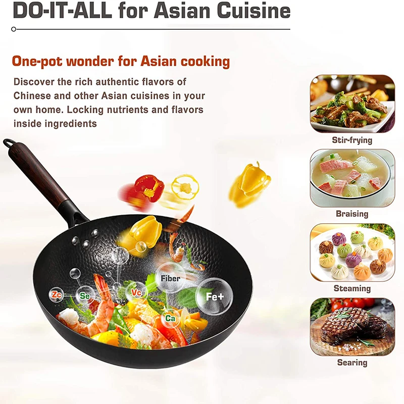 ノルディックウェア　両手中華鍋　WOK 35cm ノンスティック ノルディックウェア 両手中華鍋 WOK 35cm ノンスティック