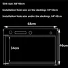 Black single kitchen sink With knife holder vegetable washing basin With cutting board stainless steel pia black sink 6