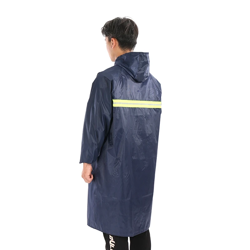 Модный Мужской плащ из ткани Оксфорд, портативный дождевик для путешествий на открытом воздухе, водонепроницаемый, для кемпинга, пончо с капюшоном, пластиковый дождевик