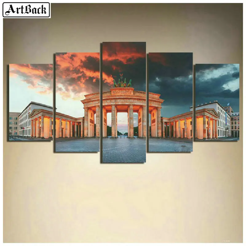 

Full square diy 5d diamond painting architectural scenery diamond mosaic crafts diamond embroidery stickers