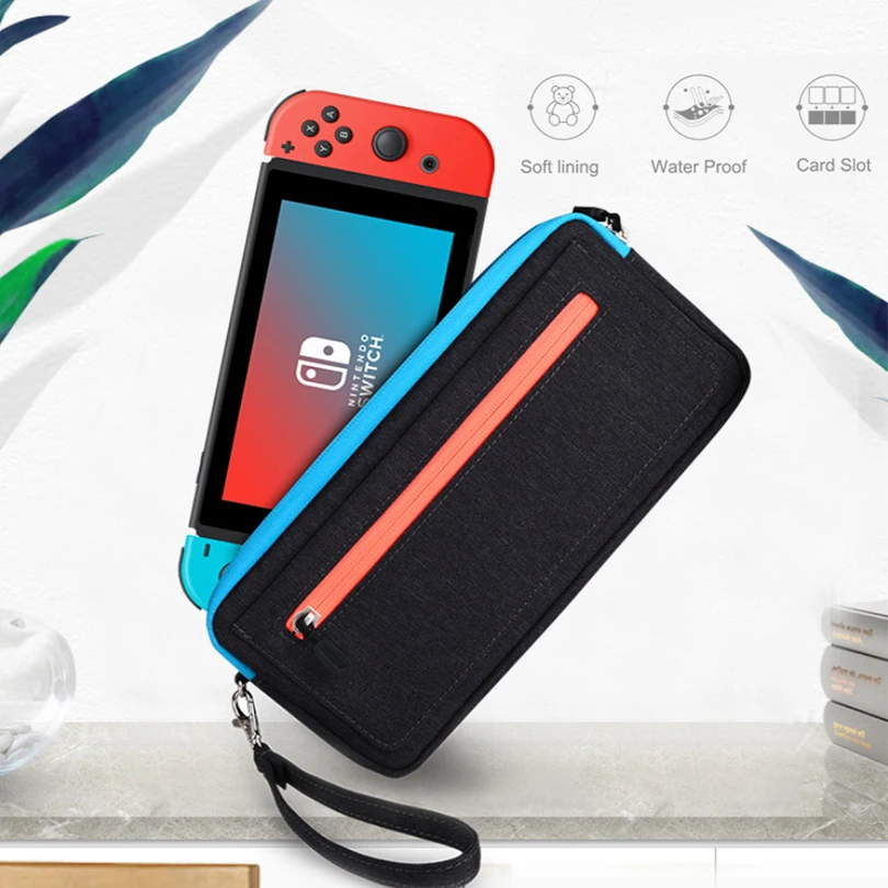 Складная сумка Switch чехол Супер тонкая сумка для переноски для консоли nintendo Switch С игровым слотом для карт Защитная для игровых аксессуаров