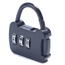 1 Pcs Resettable 3 Dial Digit Combination Luggage Password Lock Portable Suitcase Code Padlock Color Random Free Shipping 3 digit compact padlock assorted color