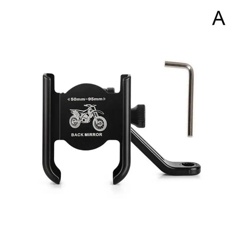 Aluminum Alloy Motorcycle Bike Phone Holder Bicycle GPS Bracket Bike Support Clip Mirror Bicycle Handlebar Mobile Phone Holder smartphone stand