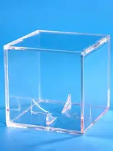  Safe  Long-lasting Square Baseball Show Box Durable Display Holder Transparent   Sports Supplies 
