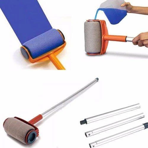 pintar facil drip free paint roller ceiling wall paint whitewash roller brush kit aluminum extension handle free shipping aliexpress