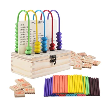 

Wooden Calculating Frame Toy Kids Arithmetic Toy Educational Arithmetic Toy