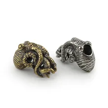 Латунный медный Осьминог Ретро Зонт EDC веревка нож шарик ручной работы DIY украшения кулон