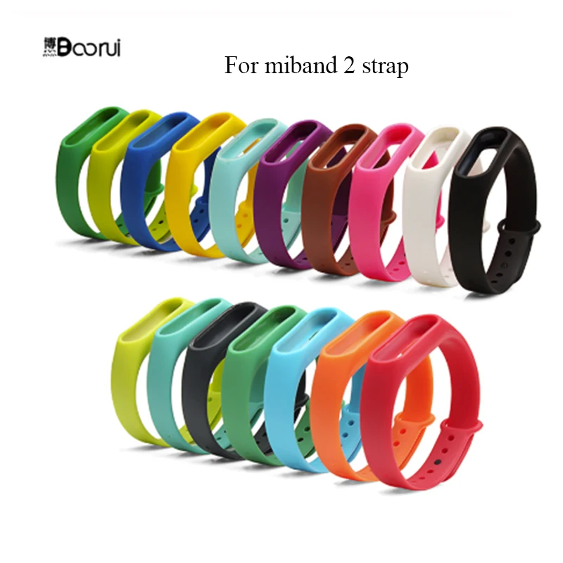 Умные аксессуары BOORUI сменный силиконовый ремешок для xiaomi mi band 2 спортивный