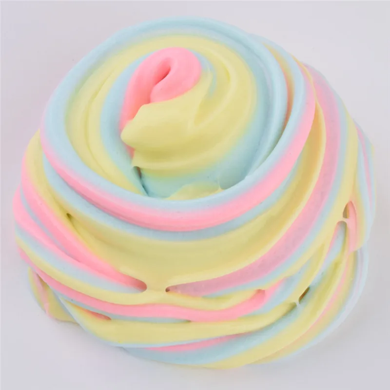 slime additives Fluffy Cloud Slime Scented Therapeutic Putty Cotton Candy Slime Supplies Stress zabawki dla dzieci  #4AA14 (25)