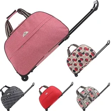Дорожная сумка на колесиках, большая женская сумка на колесиках, ручная сумка для багажа, дорожная сумка на колесиках с принтом, дорожные сумки для выходных