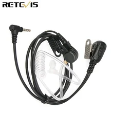 Écouteurs pour talkie walkie PTT, Tube acoustique, 3.5mm, 1 broche, pour YAESU pour VERTEX Retevis RT40 RB15 RB615