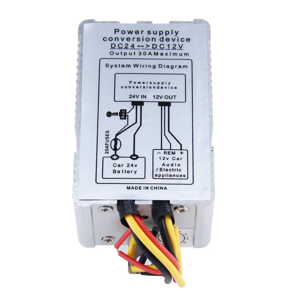 24V To 12V 5A Car Step Down Power Voltage Regulator DC DC Converter