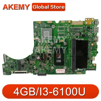 

Akemy laptop Motherboard For Asus UX310UQK UX310UA UX310UAK UX310UQ UX310UV UX310U RX310U Mainboard 4G RAM /I3-6100U