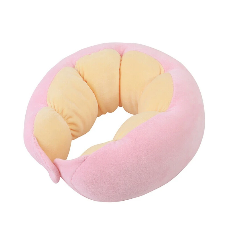 Розовый Подушка для путешествий Memory Foam U shape d Neck support подголовник мягкий милый подголовник u-образная Подушка Удобная подушка Пена Памяти - Цвет: Розовый