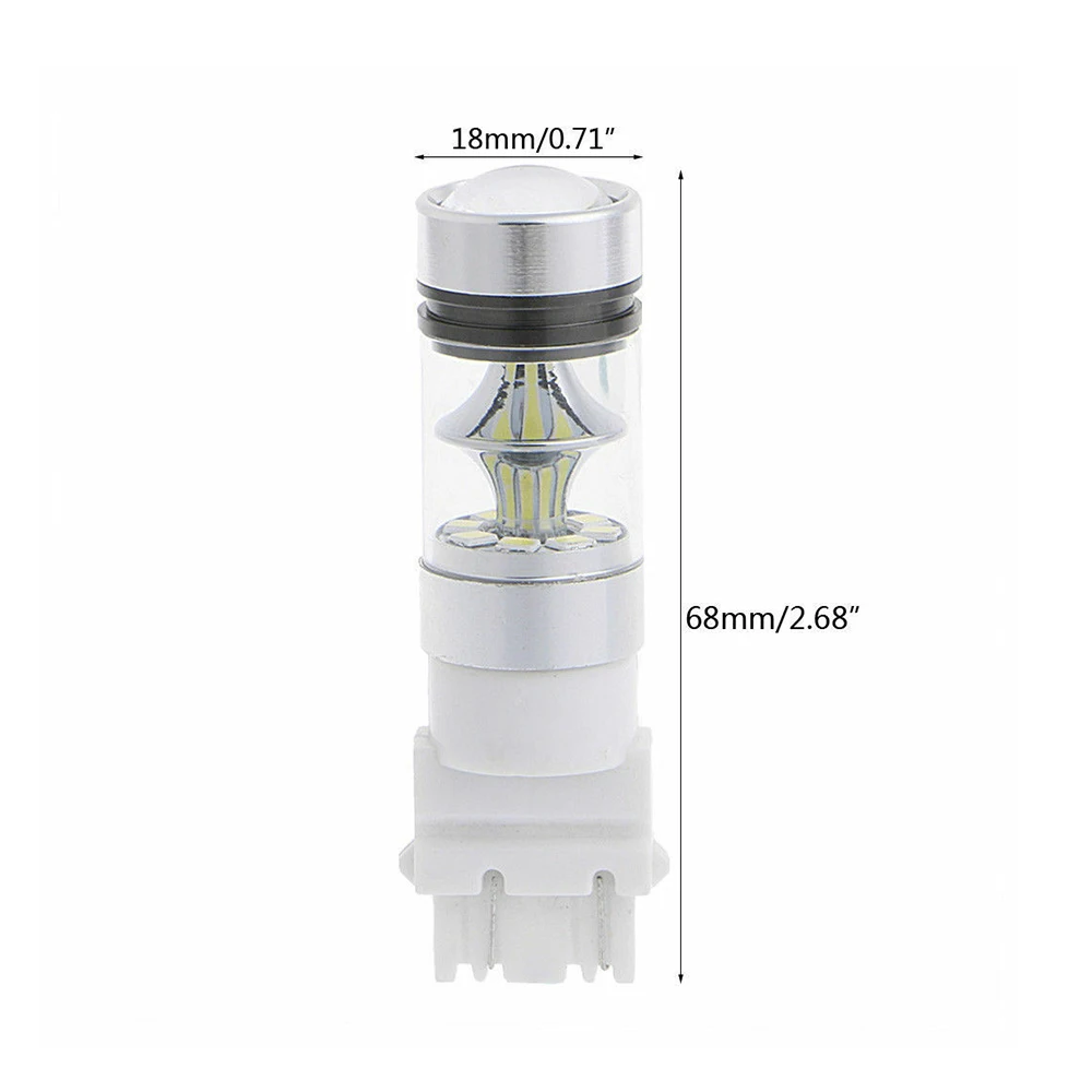 

2pcs 3156 3157 100W Car Reverse Backup Bulbs Driving DRL Lamp White fog light LED Light