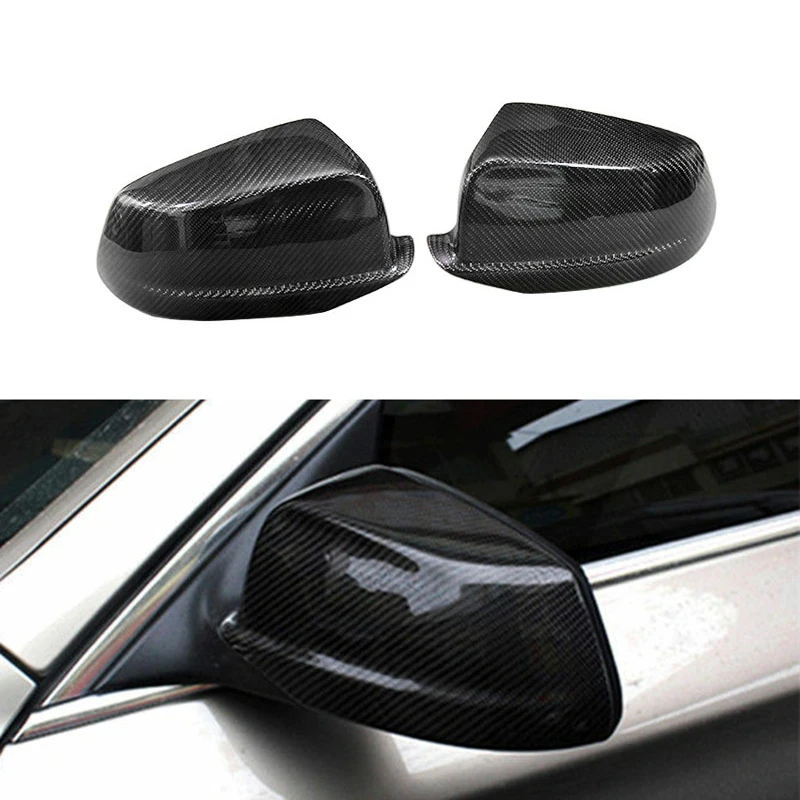 

Carbon Fiber Side Rear View Mirror Cover Replace for BMW F10 F11 F18 Pre-LCI 2011-13