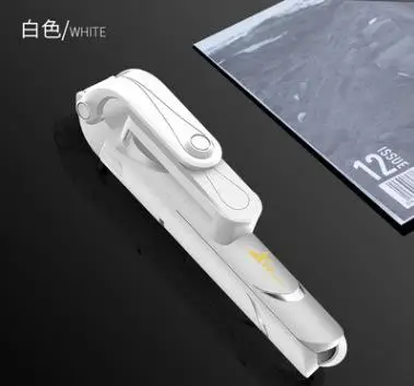 XT09 white XT09 штатив стойка выдвижной 360 ° Вращение автоспуска Bluetooth селфи палка монопод складной Live XT10 Кронштейн для мобильного телефона - Цвет: XT09 white