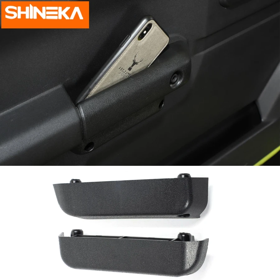 SHINEKA Stowing Tidying For Jimny JB74 Car Armrest Door Handle Storage Box Organizer Tray Accessories For Suzuki Jimny 2019 2020