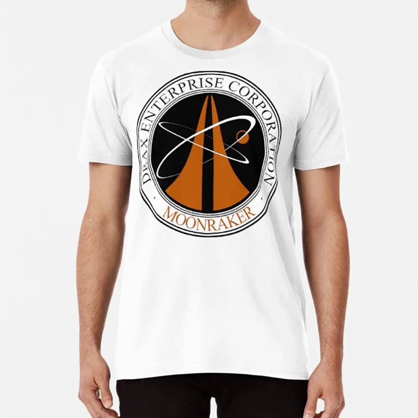 Футболка с проектом Moonraker james bond 7 moonraker drax enterprises roger moore holly goodhead space spacestation | Мужская