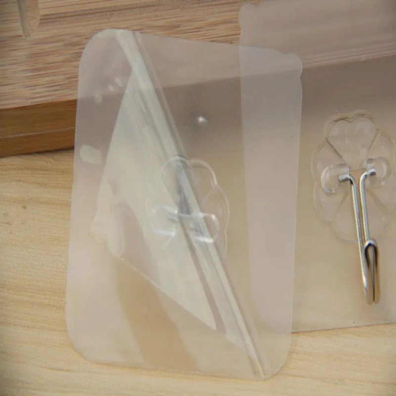 

New 6Pcs Wall Hooks Clear Resusable Seamless No Scratch Waterproof Multi-Purpose Hooks 2019 Top Sell