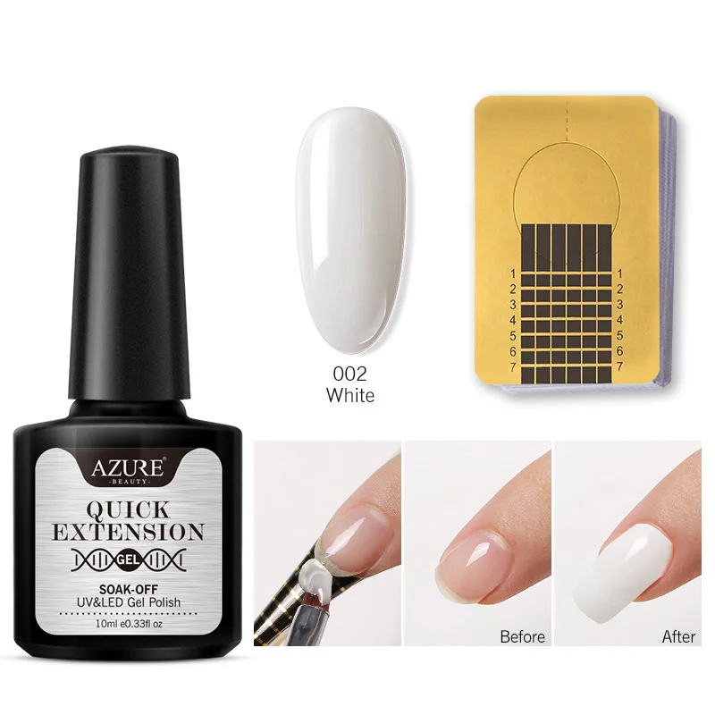 Modelones 2Pcs/Lot Extend Nail Gel Polish Extension Nail Sticker Tools Kits Soak Off Long Lasting Builder Extend Gel Kits - Цвет: 2PCS