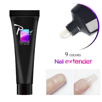 

LAKIMU French Nail Poly Gel LED Clear UV Gel Varnish Nail Polish Art Quick Building Nails Extensions Hard Polygel 11g
