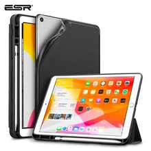 Чехол ESR для iPad 7, 10,2,, с карандашом, чехол, ультратонкий, мягкий, ТПУ, задняя часть, трехслойный, умный чехол для iPad 7, с карандашом