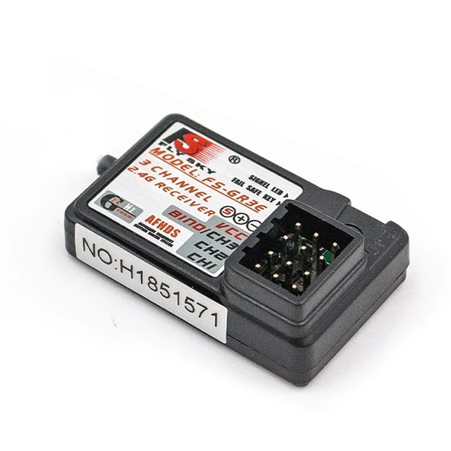 1PC 2Pcs 4Pcs Flysky FS-GR3E AFHDS 2.4G 3CH Receiver for FS-GT2 FS-GT2B FS-GT3B FS-GT3C FZ-IT4S RC Car Boat