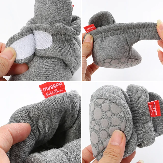 Newborn Baby Socks Shoes Boy Girl Star Toddler First Walkers Booties Cotton Comfort Soft Anti-slip Warm Infant Crib Shoes 5